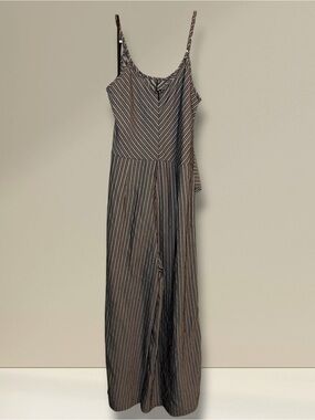 🌺Doe & Rae Striped Sleeveless Wide-Leg Jumpsuit